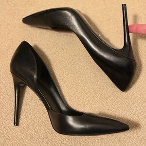 Cut out leather stilettos